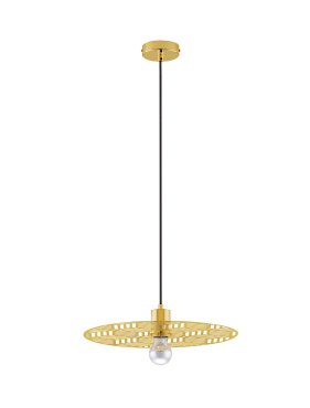 Nova Luce Eres - hanglamp - Ø 40 x 150 cm - goud