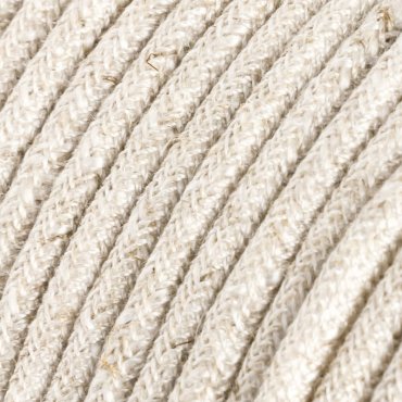 Creative Cables - textielsnoer - per 100 cm -  natuurlijk linnen