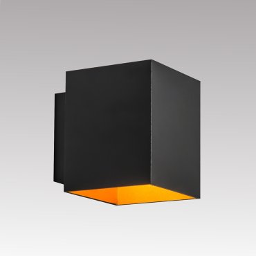 Zuma Line Sola WL Square Next - wandverlichting - 10 x 8,3 x 10,2 cm - zwart en goud