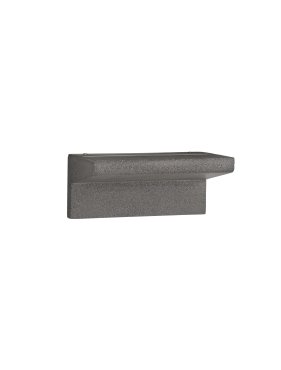Nova Luce Lita - buiten wandverlichting - 20 x 9 x 12 cm - 6W LED incl. - IP65 - cement
