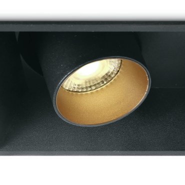 ONE Light Recessed COB Cylinders - inbouwspot - 172 x 91 mm, 165 x 85 mm inbouwmaat - 2 x 11W LED incl. - zwart