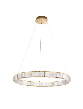Nova Luce Aurelia - hanglamp - Ø 80 x 150 cm - 47W dimbare LED incl. - goud