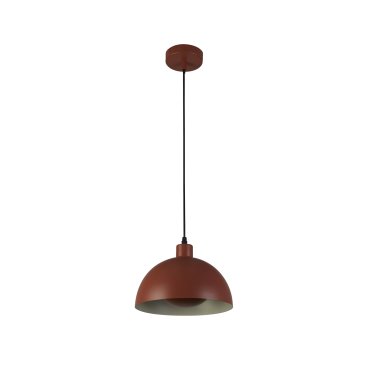 Searchlight Mars - hanglamp - Ø 25 x 150 cm - gebrand oranje en crème