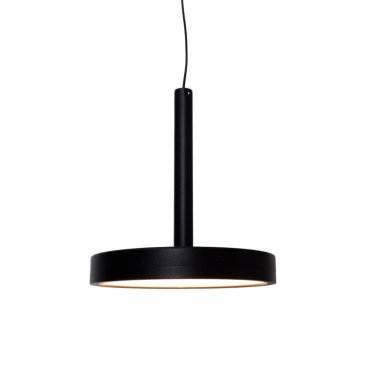 Maxlight Ibiza - hanglamp - Ø 12 x 130 cm - 8W LED incl. - zwart