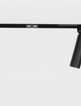 Nova Luce Planet 24V - mini rail spots - 3,6 x 2,2 x 3 cm - 2W LED incl. - zwart