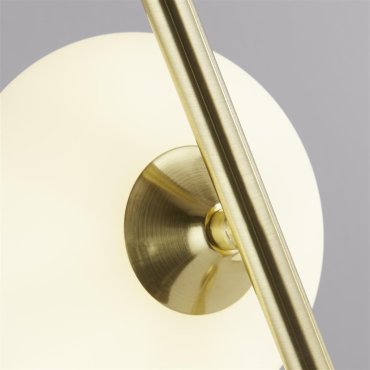Searchlight Pebble - tafellamp - 18,5 x 12 x 50 cm - goud en opaal