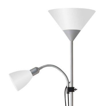SHOWROOMMODEL - Brilliant Spari 4 - staanlamp - 180 cm -zilver en wit