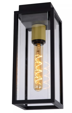 Lucide Laurens - buiten plafondverlichting - 14 x 14 x 35 cm - IP54 - zwart