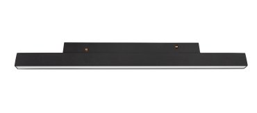 Nova Luce Ultra Slim - rail armatuur - 30 x 3,4 x 1,1 cm - 15W LED incl. - warm witte lichtkleur - zwart