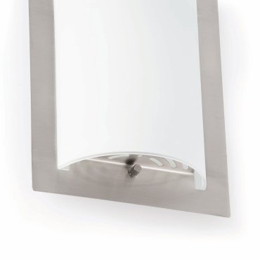 Faro Diula - wandverlichting - 20 x 7 x 25,5 cm - satijn nikkel