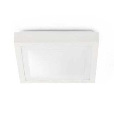 Faro Tola - plafondverlichting - 27 x 27 x 9 cm - IP44 - mat wit