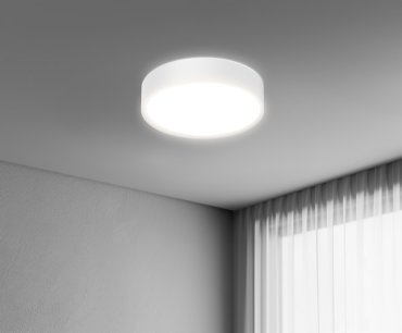 Century Italia Blanca Luxe - plafondlamp - Ø 30 x 7 cm - 17W LED incl. - wit