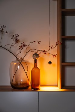 ETH Grace - hanglamp - Ø 4,8 x 250 cm - 4W dimbare LED incl. - zwart