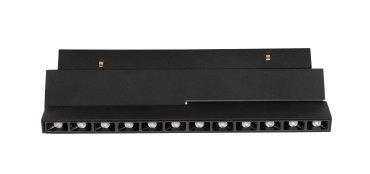 Nova Luce Ultra Slim - rail armatuur - 19,5 x 8,1 cm - 10W LED incl. - kantelbaar - witte lichtkleur - zwart
