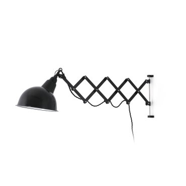 Faro Ras - wandverlichting - 26,5 x 103 x 49 cm - mat zwart