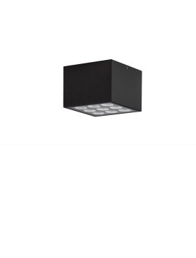 Nova Luce Jax - buiten plafondverlichting - 11 x 8 x 11 cm - 17W LED incl. - IP54 - donker antraciet