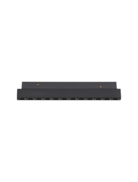 Nova Luce Ultra Slim - rail armatuur - 19,5 x 3,4 cm - 12W DALI dimbare LED incl. - warm witte lichtkleur - zwart