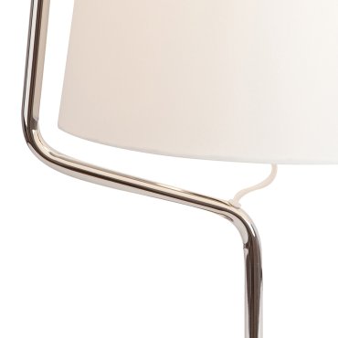 Maxlight Chicago - tafellamp - Ø 32 x 46 cm - wit en chroom