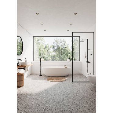 Nordlux Aliki - inbouwspot - Ø 96 mm, Ø 83 mm inbouwmaat - 8W dimbare LED incl. - IP44 - zwart