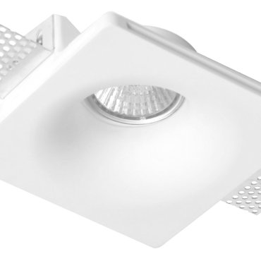 Nova Luce Tobia - inbouwspot - 120 x 120 mm, 125 x 125 mm inbouwmaat - wit gips