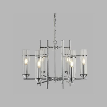 Searchlight Milo - luster - Ø 60 x 92 cm - chroom