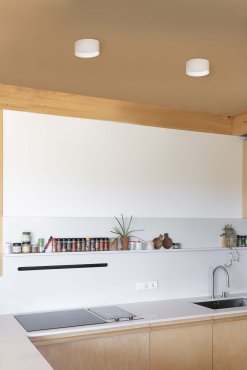 Faro Mizu - plafondlamp - Ø 14 x 7 cm - 15W LED incl. - mat wit