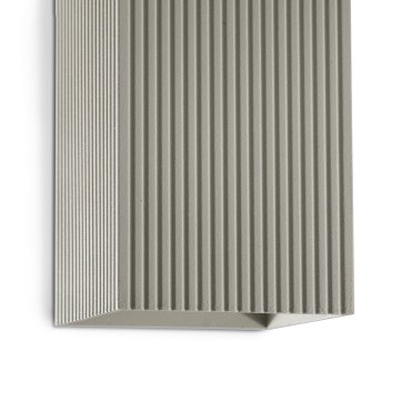 Faro Lune II L - wandlamp - 8 x 15,5 x 6,5 cm - grijs