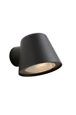 Lucide Dingo - buiten wandlamp - 11,5 x 14,5 x 9 cm - 5W dimbare LED incl. - IP44 - antraciet