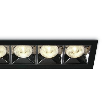 ONE Light Mirror Square Boxes - inbouwspot - 207 x 54 mm, 200 x 45 mm inbouwmaat - 20W LED incl. - zwart