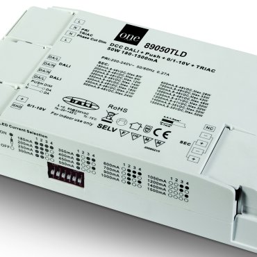 ONE Light LED driver - van 180mA tot 1500mA / 230V - 50W - DALI / TRIAC / push to dim