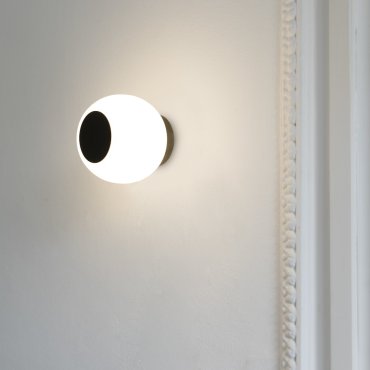 Faro Moy - plafond/wandverlichting - Ø 14 x 13 cm - IP44 - opaal