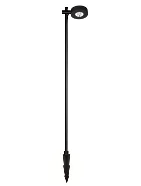 Nova Luce Dyol - tuinpaal - Ø 12 x 102 cm - 7W LED incl. - IP65 - zandzwart