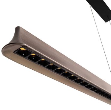 Maxlight Jo-Jo - hanglamp - 124 x 6 x 195 cm - 38W LED incl. - 2700K-5500K - grijs en zwart