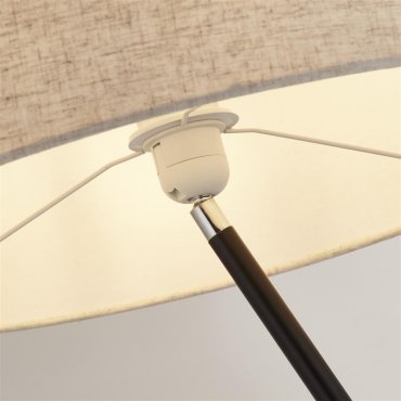 Searchlight Washington - vloerlamp - Ø 45 x 155 cm - lichtbruin en zwart