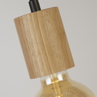 Searchlight Spinny - hanglamp - Ø 28 x 200 cm - mat zwart
