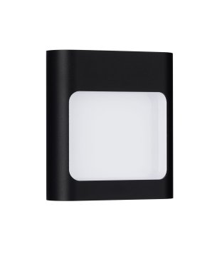 Nova Luce Tall - buiten wandverlichting - 12,5 x 13,5 x 4 cm - 9W LED incl. - IP54 - zandzwart