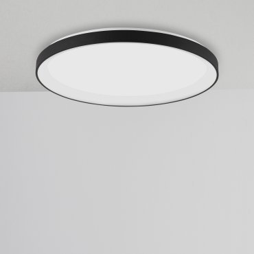 Nova Luce Pertino - plafondverlichting - Ø 48 x 6 cm - 38W dimbare LED incl. - zand zwart