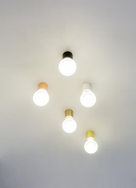 Faro Ten - plafond/wandverlichting - Ø 6 x 7 cm - mat wit
