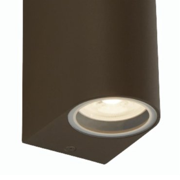Searchlight Eiffel - buiten wandlamp - 7 x 15 cm - IP44 - rustiek bruin