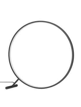 Nova Luce Hola - vloerlamp - Ø 80 x 80 cm - 46W LED incl. - zandzwart