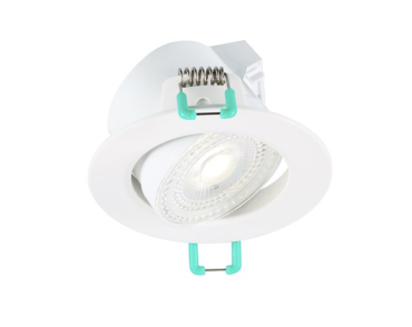 Sylvania Start Eco Spot - inbouwspot - Ø 87 mm, 74 mm inbouwmaat - 5,5W dimbare LED incl. - IP44 - 4000K - wit