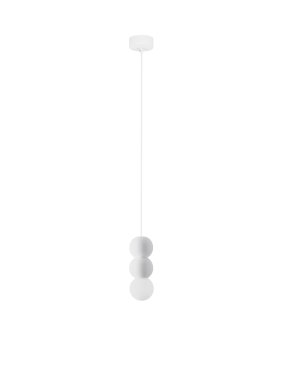 Nova Luce Zero - hanglamp - Ø 8 x 115 cm - zandwit