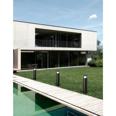 Nova Luce Agosto - tuinpaal - Ø 11 x 50 cm - 6W LED incl. - IP54 - zwart