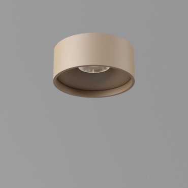 Artdelight Oran - plafondverlichting - Ø 12 x 5 cm - 10W dimbare LED incl. - IP54 - champagne