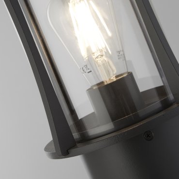 Searchlight Pagoda - tuinpaal - Ø 20 x 73 cm - IP44 - zwart