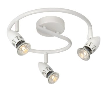 Lucide Caro 3 - opbouwspot - Ø 31 x 13 cm - 3 x 5W LED incl. - wit