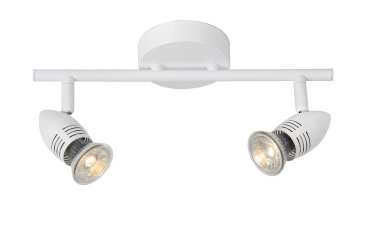 Lucide Caro - opbouwspot - 32 x 9 x 13 cm - 2 x 5W LED incl. - wit