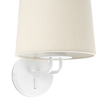 Faro Montreal - wandverlichting - 21,5 x 19 x 32 cm - wit en beige