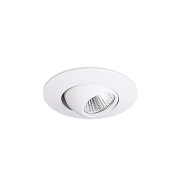 Maxlight Yuca Round Tilted - inbouwspot 1L - Ø 55 mm, Ø 45 mm inbouwmaat - 3W LED incl. - wit
