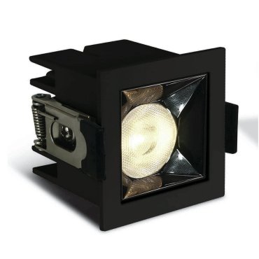 ONE Light Mirror Square Boxes - inbouwspot - 54 x 54 mm, 50 x 45 mm inbouwmaat - 6W LED incl. - zwart